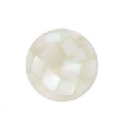Bead pearl mosaic effect 10 mm Ivory x1