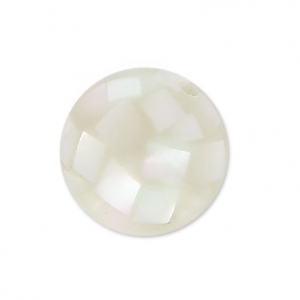 Bead pearl mosaic effect 10 mm Ivory x1