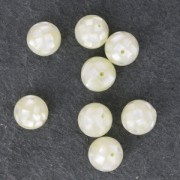 Bead pearl mosaic effect 10 mm Ivory x1