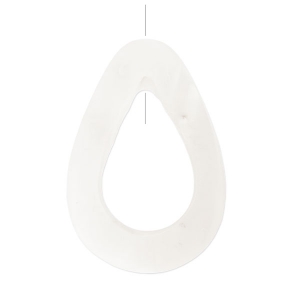 Drop mother of pearl 35 mm Natural x1