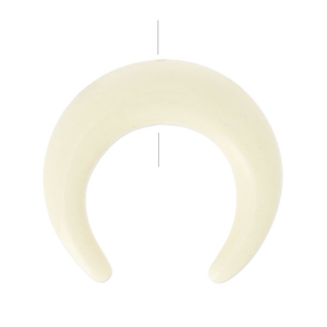 Half Moon imitation horn 30 mm Ivory x1