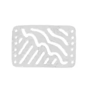 Spacer hammered 6 rows 30x20 mm Satined silver tone x1