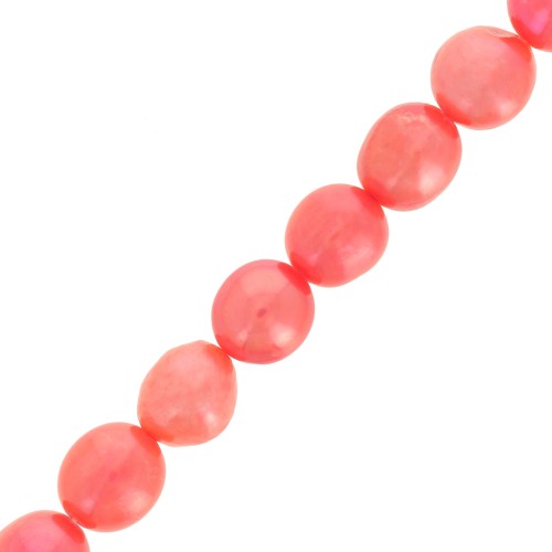 Irregular coloured olives 9x8mm Light red x6