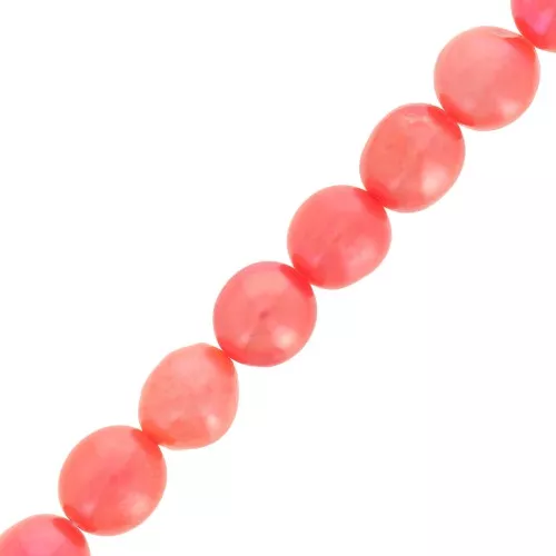 Irregular coloured olives 9x8mm Light red x6