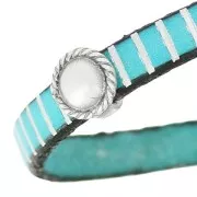 Earring back for lace 5 mm Fine silver plated x1