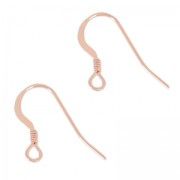 Rose Gold filled 14mm Earwires x2