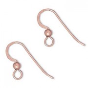 Rose Gold filled 16mm Earwires x2