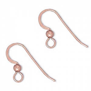 Rose Gold filled 16mm Earwires x2