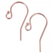 Rose Gold filled 11.5mm Earwires x2