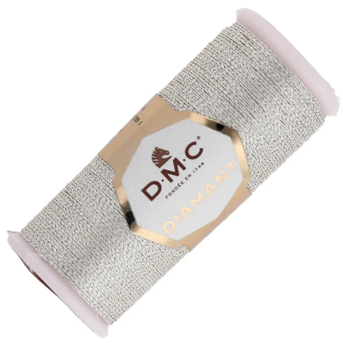 Embroidery thread DMC Diamant Silver (D168) x35m