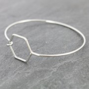 Bracelet oval honeycomb 55x65 mm Rose gold tone HQ x1