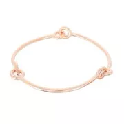 Articulated bracelet 65mm Rose gold tone HQ x1