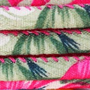 Cotton tube cord 4mm Fuchsia/Khaki x 1 m|raw }}