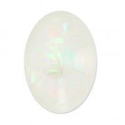Synthetic oval cab 18x13 mm  Opale imitation x1