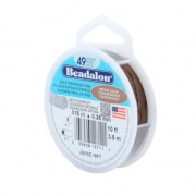 Beading wire 49 strands 0.38mm Bronze x3m