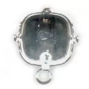 Cabochon earstuds 4470 12mm Silver tone x2