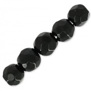 Beads Rondes facettées  3 mm Black Agate x20|raw }}