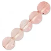 Beads imitation Strawberry Quartz  3 mm x25