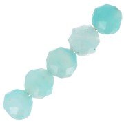 Beads Rondes facettées  4 mm Amazonite x20