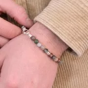 Beads Indian Agate  6 mm x15