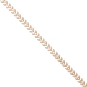 Epoxy resin herringbone chain 6.3 mm Golden beige x 20cm