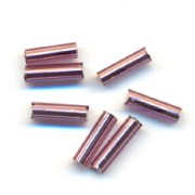 Preciosa Seed Beads, 6.5x2 mm Light Amethyst Silver-Lined Tubes, 20 g