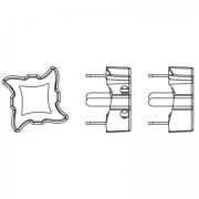 Setting Twister PureCrystal 4485 10.5mm rhodium tone x1