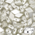 Diamonduo 2-hole 5x8mm White Airy Pearl x10g