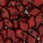 Diamonduo 2-hole 5x8mm Coral Picasso x10g