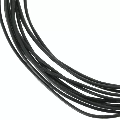 Leather cord 1mm Dark Green x 3m