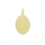 Oval Quality Tag 1/20 oval medal open ring 10 mm - Gold-filled|raw }}