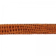 Double lace reptile leather imitation 5 mm Camel x 50cm|raw }}