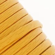 Double leather lace tanned 5 mm Mustard x 50cm