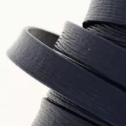 Double leather lace tanned 10 mm Dark Navy Blue x 50cm