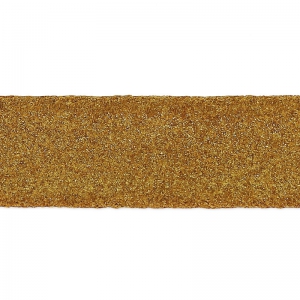 Double lace leather suede iridescent 10 mm Golden x 50cm