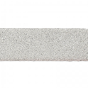 Double lace leather suede iridescent 10 mm Silver x 50cm