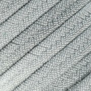 Braided lurex lace 10 mm Grey/Silver x 50cm