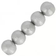 Cotton Pearls Miyuki  6mm Grey x20