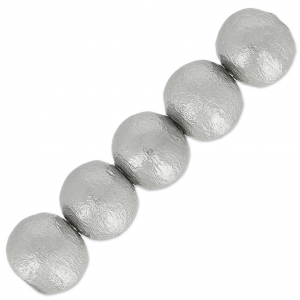 Cotton Pearls Miyuki  6mm Grey x20