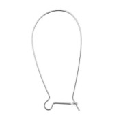 Earrings wire 38mm 925 silver x2|raw }}