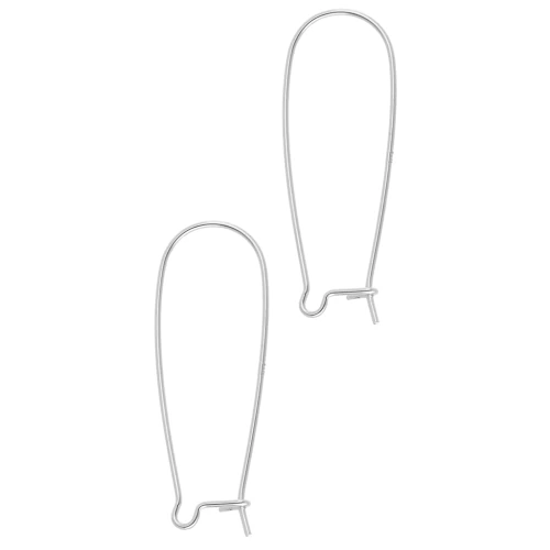 Hook earrings 35 mm - 925 Sterling Silver x2
