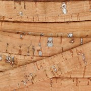 Metallic double lace cork 10 mm Natural/silver x 50cm|raw }}