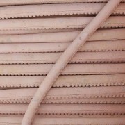 Stitched cork cord 3 mm Baby Pink x 50cm