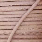 Stitched cork cord 3 mm Baby Pink x 50cm
