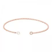 Jonc sparkle bracelet 2 rings 47x56 mm Rose Gold Plated 3 microns x1