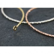 Jonc sparkle bracelet 2 rings 47x56 mm Rose Gold Plated 3 microns x1