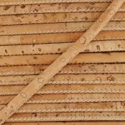 Stitched cork cord 3 mm Natural x 50cm