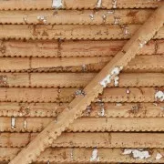 Stitched metallic cork cord 3 mm Natural/silver x 50cm