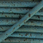 Stitched cork cord 4 mm Blue grey x 50cm|raw }}