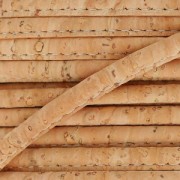 Stitched cork cord 4 mm Natural x 50cm